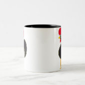 Berühmter Hahn von Barcelos 01 Zweifarbige Tasse (Mittel)