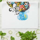 Berühmter Hahn von Barcelos Nr 06 - Blumenausgabe Handtuch (Gefaltet)