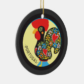 Berühmter Hahn von Barcelos Nr 06 Keramikornament (Rechts)