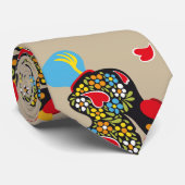 Berühmter Hahn von Barcelos Nr 06 Muster Krawatte (Gerollt)