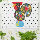 Berühmter Hahn von Barcelos Nr 06 - Tupfen Handtuch (Gefaltet)