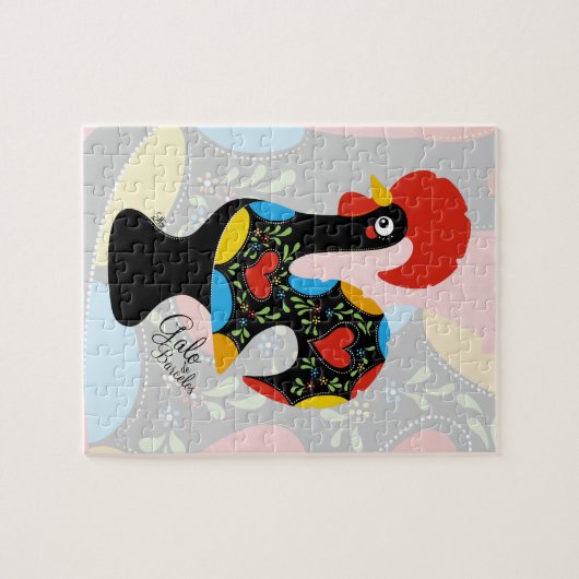 Berühmter Hahn von Barcelos Nr 09 Puzzle (Horizontal)