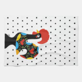 Berühmter Hahn von Barcelos Nr 09 - Tupfen Geschirrtuch (Horizontal)