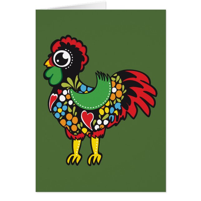 Berühmter Hahn von Barcelos Portugal Nr. 08 (Vorne)