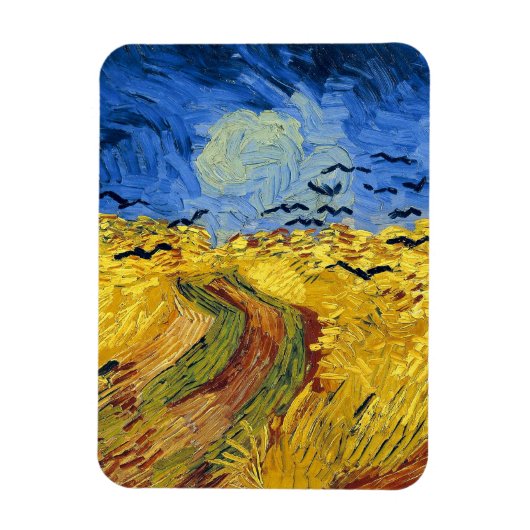 Berühmter Impressionismus Van Gogh Weizenfelder Magnet (Vertikal)