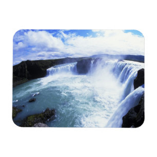 Berühmter Jodafoss-Wasserfall in Nord-Zentralislan Magnet