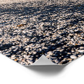 Berühmter Kiesstrand und Felsen Aval von Etretat Poster (Ecke)