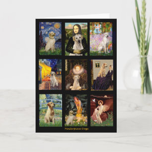 Berühmter Kunst-Gelb-Labrador-Verbund Karte