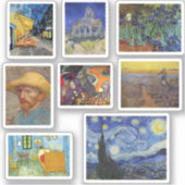 Berühmter Künstler Van Gogh, Kunstmalereien Aufkleber (Vorderseite)