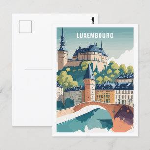 Berühmter luxemburgischer Reiseort Postkarte