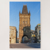 Berühmter Pulverturm - Prag, Tschechische Republik Puzzle (Vertikal)