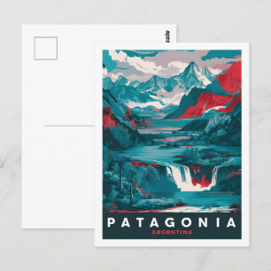 Berühmter Reiseort Patagonia Argentinien Postkarte
