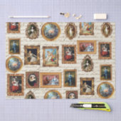 Berühmter Rokoko Kunst Gerahmte Antike Dekoration Seidenpapier (Handwerk)