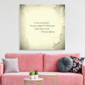 Berühmter Thomas Edison Zitat Inspiration für Erfo Leinwanddruck (Insitu (Wohnzimmer))