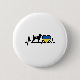 Berühmter Ukrainischer Hund Patron Heatr Puls Ukra Button