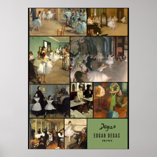 Berühmterer Impressionismus von Edgar Degas Poster (Vorne)