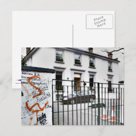 Berühmtes Abbey Road Studio Postkarte (Vorne/Hinten)