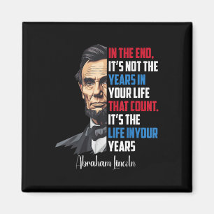 Berühmtes Abraham Lincoln Inspiration Zitat Zivil  Magnet