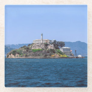 Berühmtes Alcatraz-Gefängnis San Francisco Kalifor Glasuntersetzer