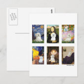 Berühmtes Art Maltese Composite (klar) Postkarte (Vorne/Hinten)