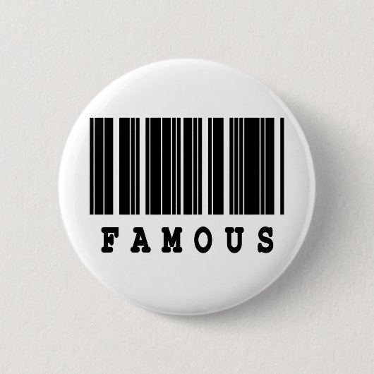 berühmtes Barcode-Design Button (Vorderseite)