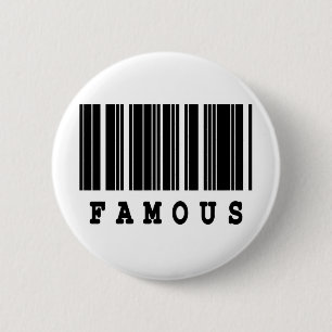 berühmtes Barcode-Design Button