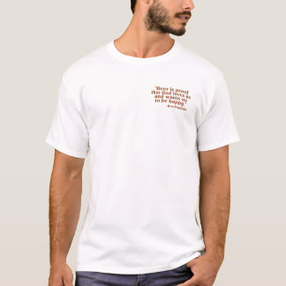 Berühmtes Bier-Zitat Bens Franklins T-Shirt