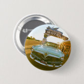 Berühmtes Blue Swallow Motel an der Route 66 Button (Vorne & Hinten)