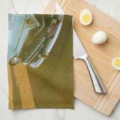 Berühmtes Blue Swallow Motel an der Route 66 Geschirrtuch (Viertel Falte)