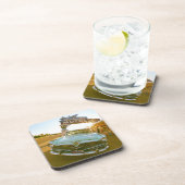 Berühmtes Blue Swallow Motel an der Route 66 Getränkeuntersetzer (Rechte Seite)