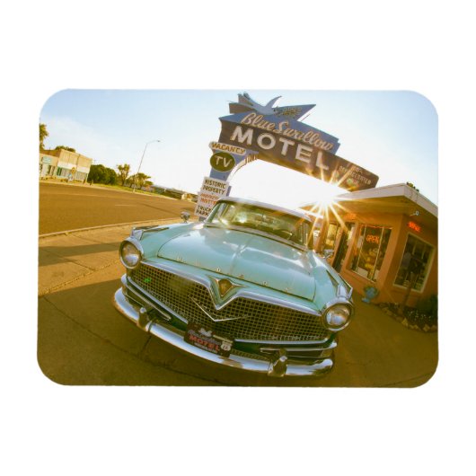 Berühmtes Blue Swallow Motel an der Route 66 Magnet (Horizontal)