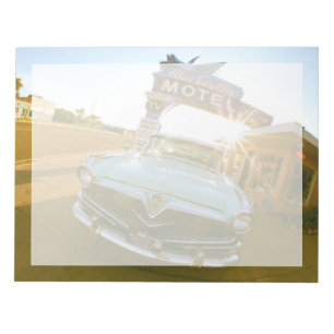 Berühmtes Blue Swallow Motel an der Route 66 Notizblock