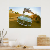 Berühmtes Blue Swallow Motel an der Route 66 Poster (Küche)