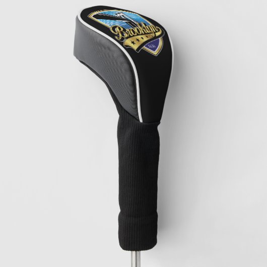 Berühmtes Brooklyn Logo mit Swoosh Design Golf Headcover (angewinkelt)