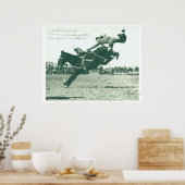 Berühmtes Bucking Bronc 5 Minuten Poster (Küche)