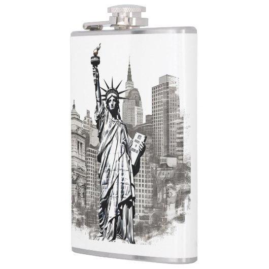 Berühmtes Design für Sehenswürdigkeiten Flachmann (Links)