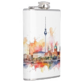 Berühmtes Design für Sehenswürdigkeiten Flachmann (Rechts)