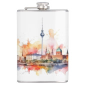 Berühmtes Design für Sehenswürdigkeiten Flachmann (Vorderseite)