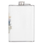 Berühmtes Design für Sehenswürdigkeiten Flachmann (Rückseite)