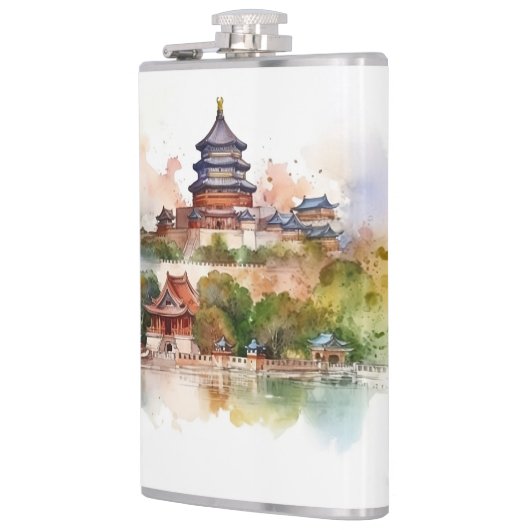 Berühmtes Design für Sehenswürdigkeiten Flachmann (Links)