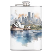 Berühmtes Design für Sehenswürdigkeiten Flachmann (Vorderseite)