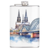 Berühmtes Design für Sehenswürdigkeiten Flachmann (Vorderseite)