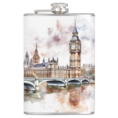 Berühmtes Design für Sehenswürdigkeiten Flachmann (Vorderseite)