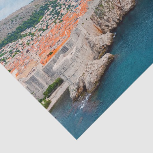 Berühmtes Dubrovnik Altstadt Dächer & Mauern - Kro Seidenpapier (Ausschnitt)