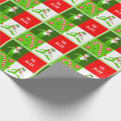 Berühmtes Frosch-Weihnachtsgeschenk Geschenkpapier (Ecke)