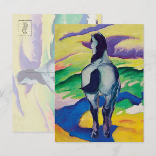 Berühmtes Gemälde Blaues Pferd II von Franz Marc  Postkarte