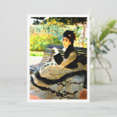 Berühmtes Gemälde Camille Monet auf dem Monte Tama Einladung (Stehend Vorderseite)