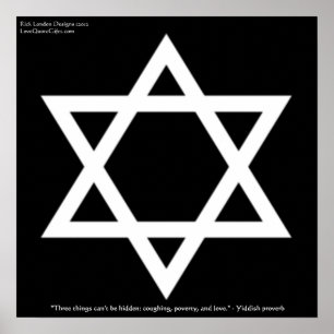 Berühmtes jiddisches Zitat über das Liebesplakat v Poster