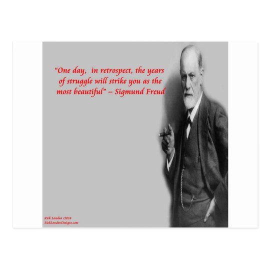 Berühmtes Kampf Zitat Sigmund Freud Postkarte Zazzle