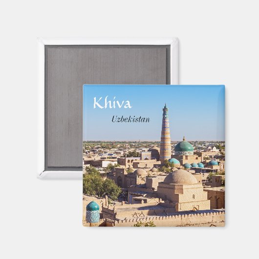 Berühmtes Khiva - Usbekistan Magnet (Vorderseite/Rückseite)